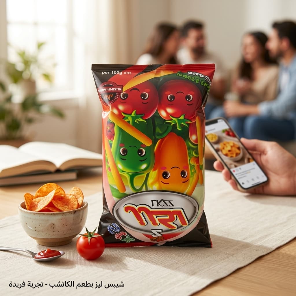 شيبس ليز بطعم الكاتشب - 1