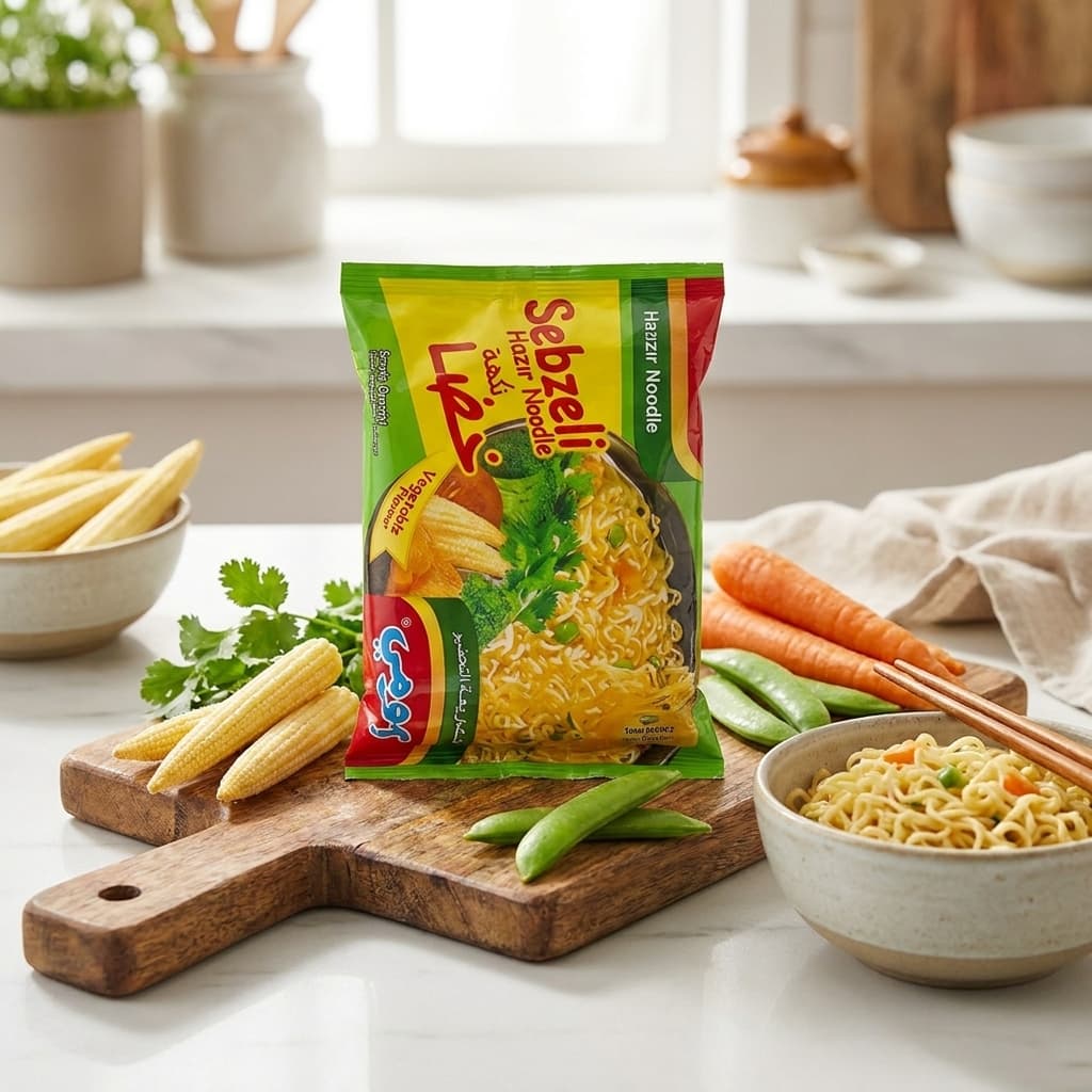 نودلز شعرية بنكهة الخضار - 1